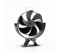 Milageto Ventola per Ventilatore da Termico Ventilatore a Parete Ventilatore Multipala Ventilatore a Energia Del Focolare in Alluminio Circolazione Uniforme E, Ventola Per Camino XZ136 6 Pale