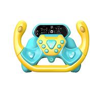 Milageto Volante di Simulazione di, con 1880 musiche Controller di Guida con di 360 Gradi per Bambini Finta di Guidare Gioco di Ruolo Portatile, Verde con