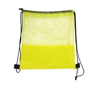 Milageto Zaino da Basket con Coulisse, Borsa portaoggetti Portatile con Coulisse per Uomo e Donna, Borsa a Rete per Basket, Softball, Rugby, Nuoto, Giallo