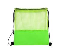 Milageto Zaino da Basket con Coulisse, Borsa portaoggetti Portatile con Coulisse per Uomo e Donna, Borsa a Rete per Basket, Softball, Rugby, Nuoto, Verde