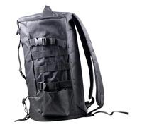 Milageto Zaino per Attrezzatura da Pesca, Borsa Cilindrica per Canna da Pesca, Portatile E Resistente, con Porta Scomparto per Attrezzatura da Campeggi, Nero