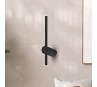 Milagro Lighting Applique a LED Swing, altezza 30 cm, CCT, metallo, nero Milagro Lighting
