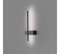 Milagro Lighting Applique a LED Vision, altezza 30 cm, metallo, nero, 3.000 K Milagro Lighting