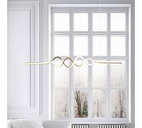 Milagro Lighting Lampada LED a sospensione Ancona, metallo, oro/nero, 4.000 K Milagro Lighting