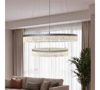 Milagro Lighting Lampada LED a sospensione Gala, argento, metallo, Ø 60 cm, 4.000 K Milagro Lighting