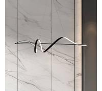Milagro Lighting Lampada LED a sospensione Sash, metallo, nero, 4.000 K Milagro Lighting