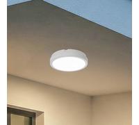 Milagro Lighting Plafoniera LED Vera, bianca, plastica, Ø 22 cm, IP65 Milagro Lighting