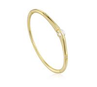 MILAKOO Braccialetto rigido da donna con cuore e strass, ideale come regalo di compleanno