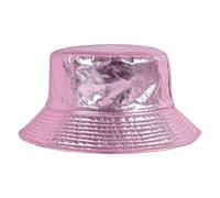 MILAKOO Cappelli da pesca in pelle PU per le donne Cappello da pescatore per le donne Cappello da pioggia impermeabile, rosa, 7 1/8-7 1/2