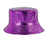 MILAKOO Cappelli da pesca in pelle PU per le donne Cappello da pescatore per le donne Cappello da pioggia impermeabile, Viola, 7 1/8 / 7 3/8