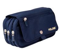 E_0002_S8428904 Milan Astuccio Scuola Milan Serie1918 Azzurro 13 x 24 x 10 cm Co