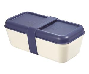 MILAN 085110B Contenitore per alimenti Rettangolare 0,75L, Coperchio Blu marino, Multicolore