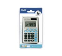 Calcolatrice tascabile di Milan 8 cifre - 3 tabs de memoria e radice quadrata - Spegnimento automatico - Include copertina grig NEW