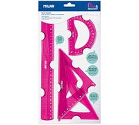 Milan- Kit di Geometria, Colore Rosa, piccolo, 359801P