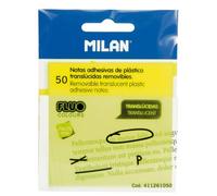 Milan 411261050 pouch autoadesiva Quadrato Trasparente Giallo 50 fogli Autoadesivo