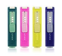 Milan Display Box 16 Erasers With Pencil Sharpener Stick Trasparente Bambini