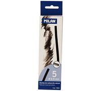 Milan 8411574078029 Carboncino Naturale, Confezione da 5 Pezzi