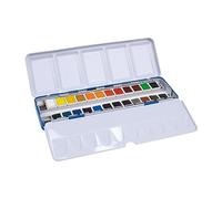 Milan Watercolour Metal Box Half Pan 24 Units Multicolor Bambini