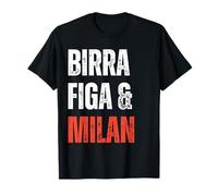 Milan Birra Figa Divertente Sono Un Uomo Semplice Maglietta