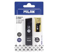 Milan Blister 1 Matita 12 Mine Di Ricambio Hb 1.3 Mm