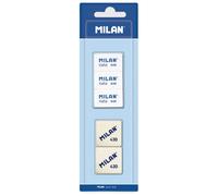 Milan Blister 2 Gomme Per Cancellare In Gomma Sintetica + 3 Gomme Per Cancellare Nata®