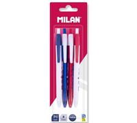 MILAN Blister 4 penne P1, inchiostro blu, MILAN nata 624