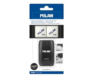 MILAN® Blister affilacoltura Compact serie speciale Shadow + 2 gomme di ricambio