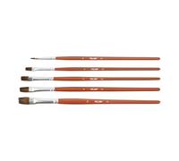 MILAN® Blister 3 Pennelli Piatti Serie 121# 0, 4, 6, 8 e 12