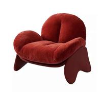 Milan Blob Lounge Chair - Sedia da salotto minimalista italiana, scultorea organica, lussuosa tappezzeria in velluto con base curva in resina