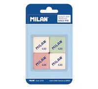 MILAN 430 pacchetto di 4 quadrati Devell - Briciola di pane - Gomma sintetica morbida - Colori ordinati