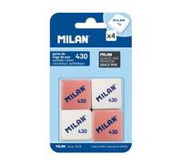 Milan BMM9215 gomma per cancellare Rosa Bianco 4 pz