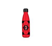 Seven Borraccia Termica Milan, Rosso, 500 ml, Acciaio Inox, Bpa free, Mantenimento temperatura caldo 12h reddo 24h, Scuola, Viaggi, Sport, Bambini, Ragazzi, Adulti, Calcio, Prodotto ufficiale