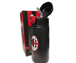 Milan bottiglia officiale con cannuccia silicone automatica tiene caldo e freddo