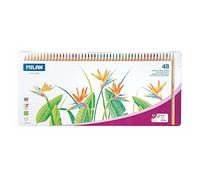 MILAN® Caja metálica 48 lápices de colores mina gruesa Ø 3,5 mm hexagonales