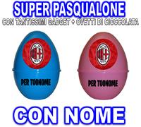 MILAN calcio SUPER PASQUALONE SORPRESONE UOVO DI PASQUA CONTENITORE CON GADGET C