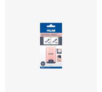 MILAN® Compact 1918 Series Pink Sharpening Blister Pack + 2 Replacement Erasers
