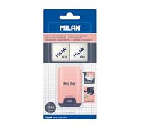 MILAN® Compact 1918 Series - Set di 2 gomme da cancellare, colore: Rosa