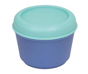 MILAN® Contenitore per alimenti ermetico rotondo 0,25 l, blu-turchese