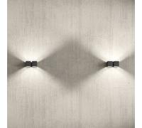 Milan Dau lampada a parete LED 2 luci, 6829, Dau [Lampade per Interni > Lampade a Parete]