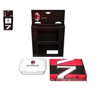 Milan Gift Set Portamerenda e Sciarpa, Regalo per Tifoso Gioventù Unisex, Rosso e Nero, Standard