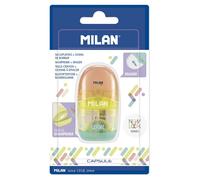 Milan Gomma A Capsula Confezione Blister Con Temperamatite Serie Nuovo Look
