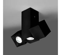 Milan Iluminación Milan Dau Spot plafoniera 3 luci nero 4052