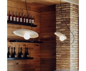 Milan Iluminación Milan Lampada a sospensione Wire Ø 24 cm color visone 6981