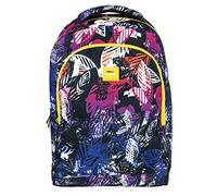 Milan Mochila Escolar, Capacidad 17l Jungle Zaino Casual, 45 cm, Nero (Negro Y Amarillo)