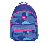 MILAN Mochila Escolar, Capacidad 21l Knit, Lila Zaino Casual, 45 cm, Viola (Lila Y Verde)