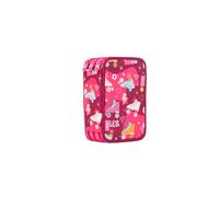 MILAN® Plumier 3 Pavimenti con Contenuto Serie Speciale Roller, Rosa