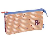 Milan Portatodo 5 Compartimentos Net&lit Rosa Astuccio, 22 cm