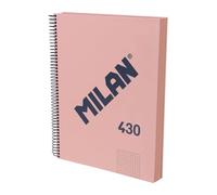Milan Quaderno A Spirale A4 Con Copertina Rigida E Carta A Quadretti 120 Fogli 5x5 Mm