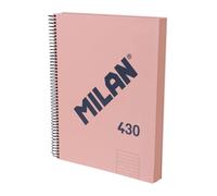 Milan Quaderno A Spirale A4 Con Copertina Rigida E Carta A Righe 120 Fogli 7 Mm