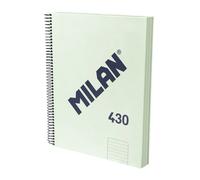 Milan Quaderno A Spirale A4 Con Copertina Rigida E Carta A Righe 120 Fogli 7 Mm